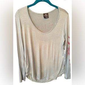 Stunner California T-Shirt *Flaw* w/ Celestial Sleeve Design‎ Aqua M